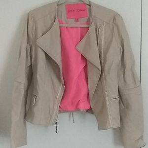 Betsey Johnson faux leather jacket